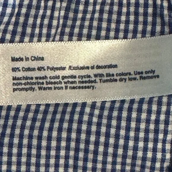 Celestial Dreams Nightgown & Robe Women's Sz 2X/3X Blue & White Floral & Checked - Picture 12 of 12